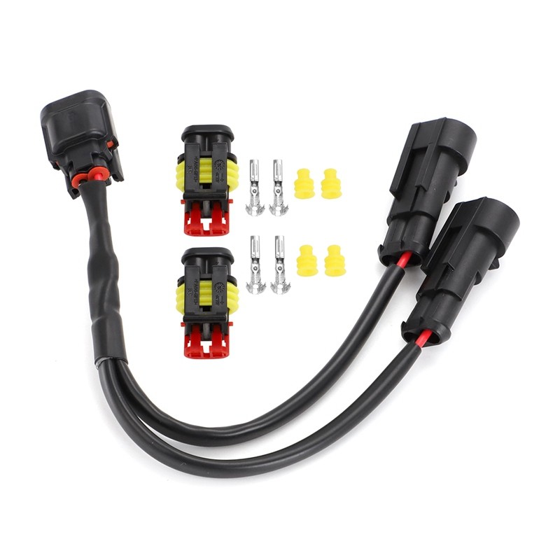 Y Splitter Cable Power Outlet ปลั๊ก 12V สําหรับ Honda CRF250L CRF300L XL750 Transalp 2023-up CRF1000