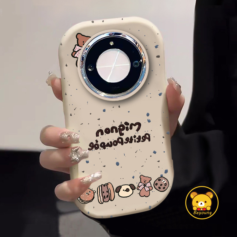 หมีน่ารักเคสโทรศัพท์สําหรับ Honor X9C สมาร์ท X10 X9 X9B X9A 9X Pro X8 X7 X7C Magic 7 6 Pro 5 4 Lite 4G 5G ปลอกตลก Gromit การ์ตูนลูกสุนัขสีลูกกวาด Anti-fall นุ่มปกหลัง