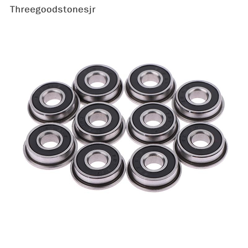 TGST 10 ชิ้น F695-2RS แบริ่งสแตนเลส Flanged Miniature แบริ่งร่องลึก F695 แบริ่ง JR