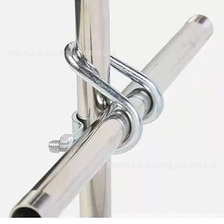 อุปกรณ์ที่ล็อคท่อเหล็ก รูปตัวยู ตัวล็อคเหล็ก ใช้ในฟาร์ม แคลมป์รัดท่อ Galvanized Steel Pipe Clip