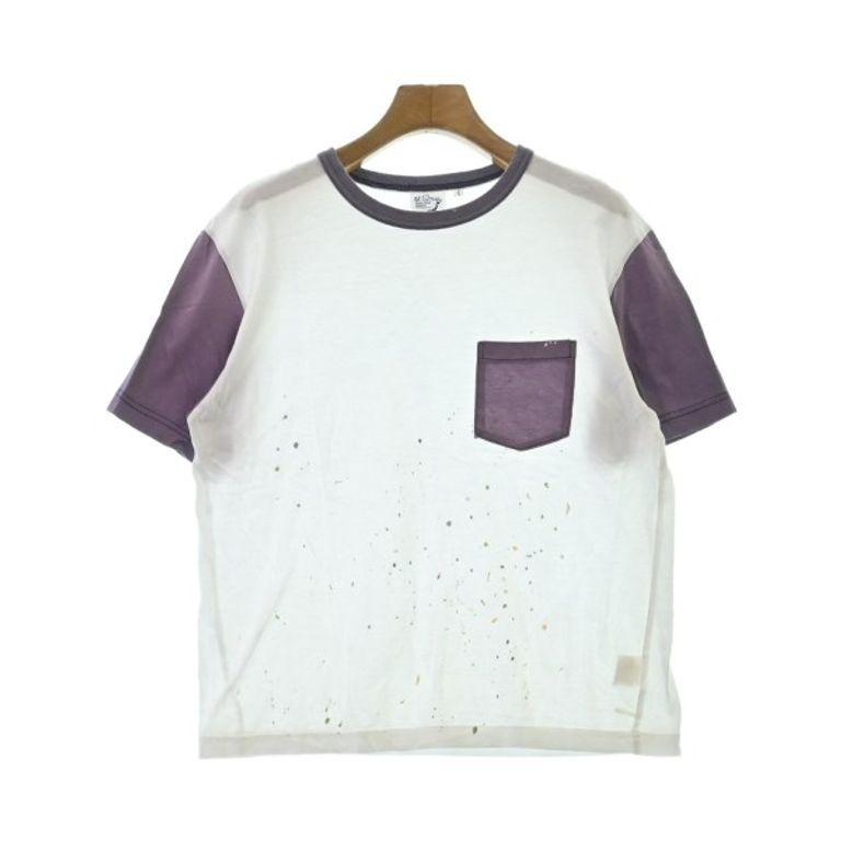 THRAW orSlow SLOW Tshirt Shirt Women White purple Direct from Japan Secondhand
