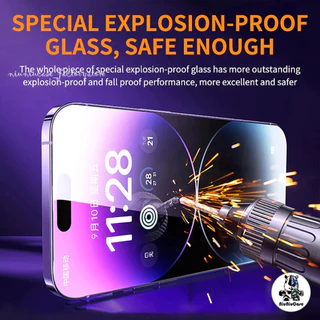 ทำความสะอาดฝุ่นโดยอัตโนมัติ ฟิล์มกระจก iphone สำหรับ11 15 14 16 Pro Max ติดง่าย แบบเต็มจอ HD 13/12/15plus/8/7plus/XR XS