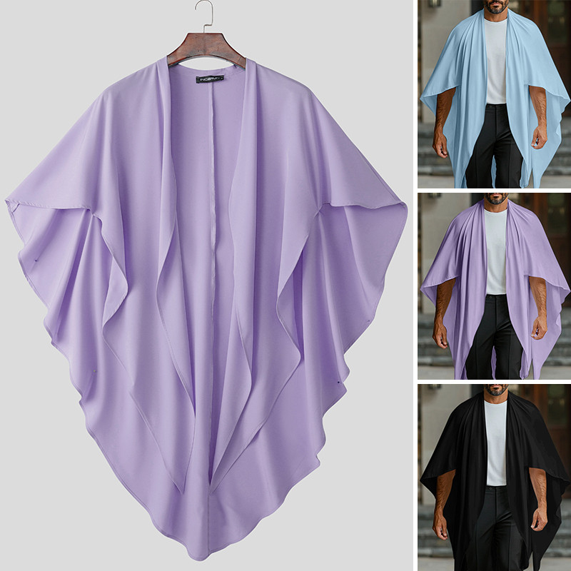 INCERUN Mens Destruction Beach Vacation Leisure Cool คาร์ดิแกน