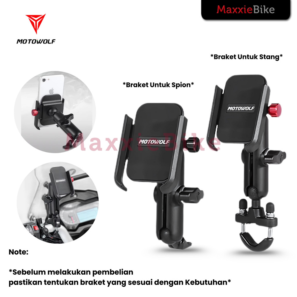 Motowolf MDL2821 ที่วางโทรศัพท์แฮนด์กระจกมองหลังรถจักรยานยนต์