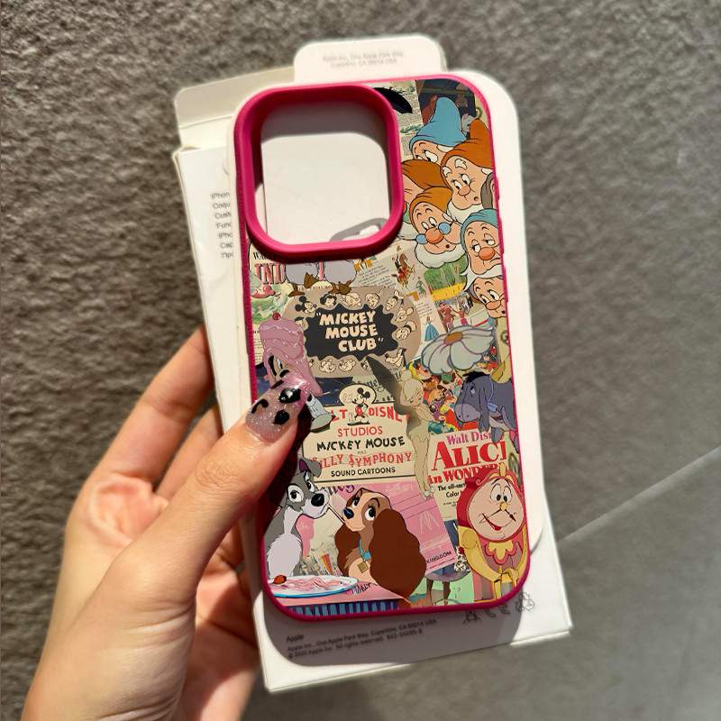สําหรับiphone 17 16 15 14 13 12 11 PRO MAX X XR XS MAX 7 8 14 15 16 Plusน่ารักการ์ตูนสโนว์ไวท์เคสโทรศัพท์ปกอ่อน