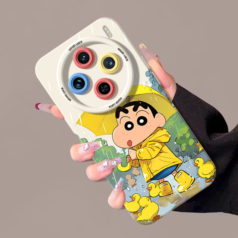 ร่ม Shin-Chan เหมาะสําหรับ vivox200 เคสโทรศัพท์ x200Pro ใหม่ x100ultra Soft x200Promini