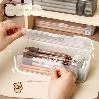 กล่องเก็บปากกาไปน้ำ สำหรับตั้งโต๊ะ ขนาดใหญ่ ใส ขนาดพิเศษ