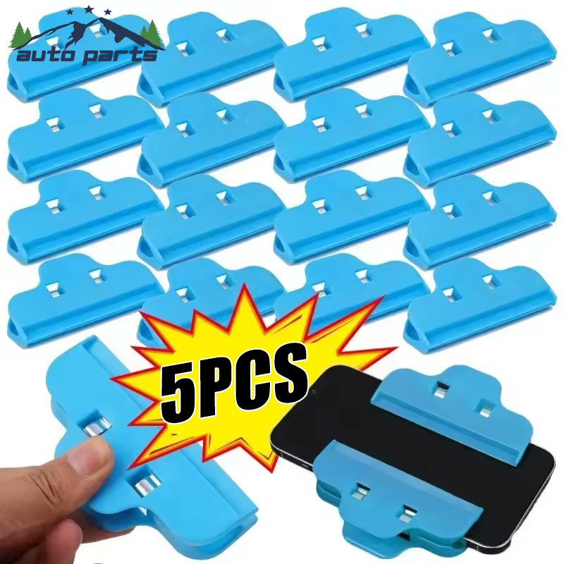 [เช้า3ค] เครื่องมือมัลติฟังก์ชั่นพร้อมด้ามจับปรับได้คลิปซ่อมสากลสําหรับโทรศัพท์/แท็บเล็ต | แคลมป์พลาสติก 10x5x3 ซม. สําหรับการบํารุงรักษา DIY และองค์กรบ้าน (1/2/4/5 ชิ้น)