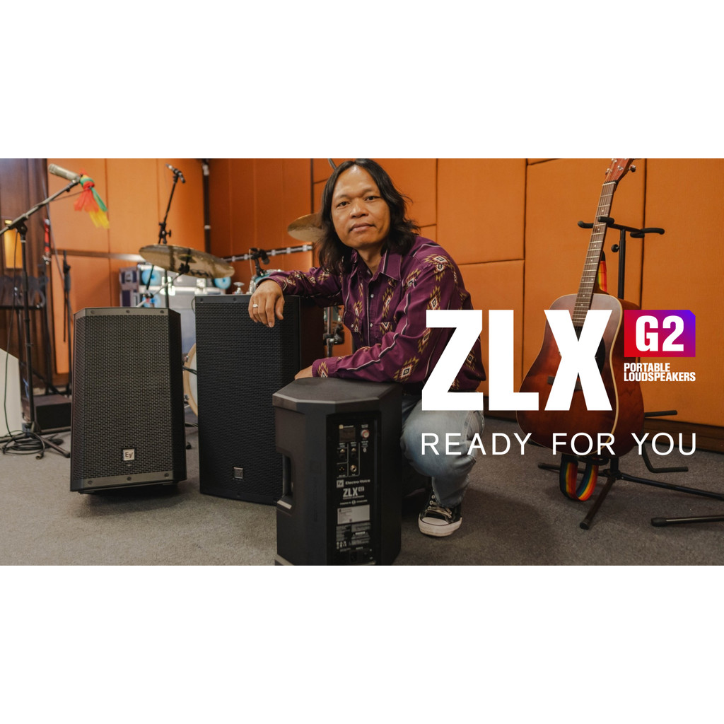 ลำโพง EV Electro-Voice ZLX G2 ใหม่ มิกเซอร์ในตัว ZLX-8P-G2, ZLX-12P-G2, ZLX-15P-G2 ลำโพง Active
