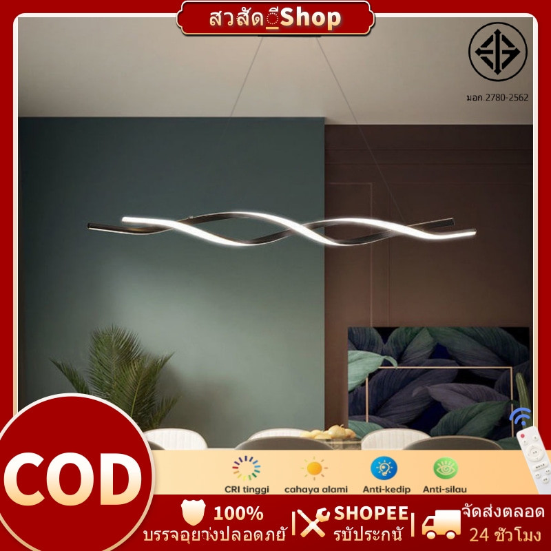 โคมไฟระย้าในร้านอาหาร เรียบง่าย ทันสมัย ​​สร้างสรรค์ มีบุคลิกเฉพาะตัว โคมไฟ led แผนกต้อนรับโรงแรม ห้องอาหาร บาร์ โคมไฟสต