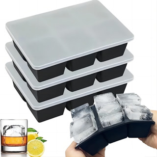 แม่พิมพ์น้ําแข็งขนาดใหญ่ซิลิโคน / ถาดก้อนน้ําแข็งขนาดใหญ่พร้…