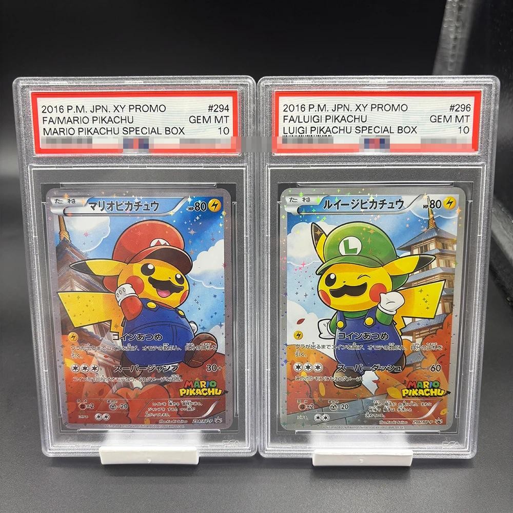 DIY PSA10 2016 PM. JPN.XY PIKACHU รุ่นคอลเลกชันการ์ด 10 จุดการ์ดหนู PIKACHU กล่องพิเศษอะนิเมะเกมการ์ดของเล่น