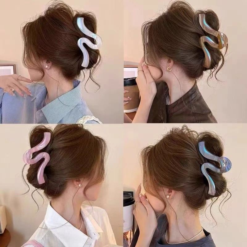ผู้หญิง Memaid สี Fairy Wave Hairpin Grips ผม Cips Headwear อุปกรณ์เสริม
