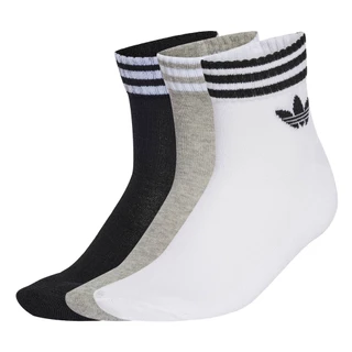 adidas Lifestyle 3-Stripes Ankle Socks 3 Pairs Unisex White JV7437