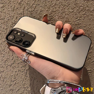 เคสโทรศัพท์มือถือ อะคริลิค ชุบโลหะ เรียบง่าย หรูหรา เคส For Samsung A07 A17 A56 A05S A06 A16 A55 A54 A36 A22 A15 A35 A26