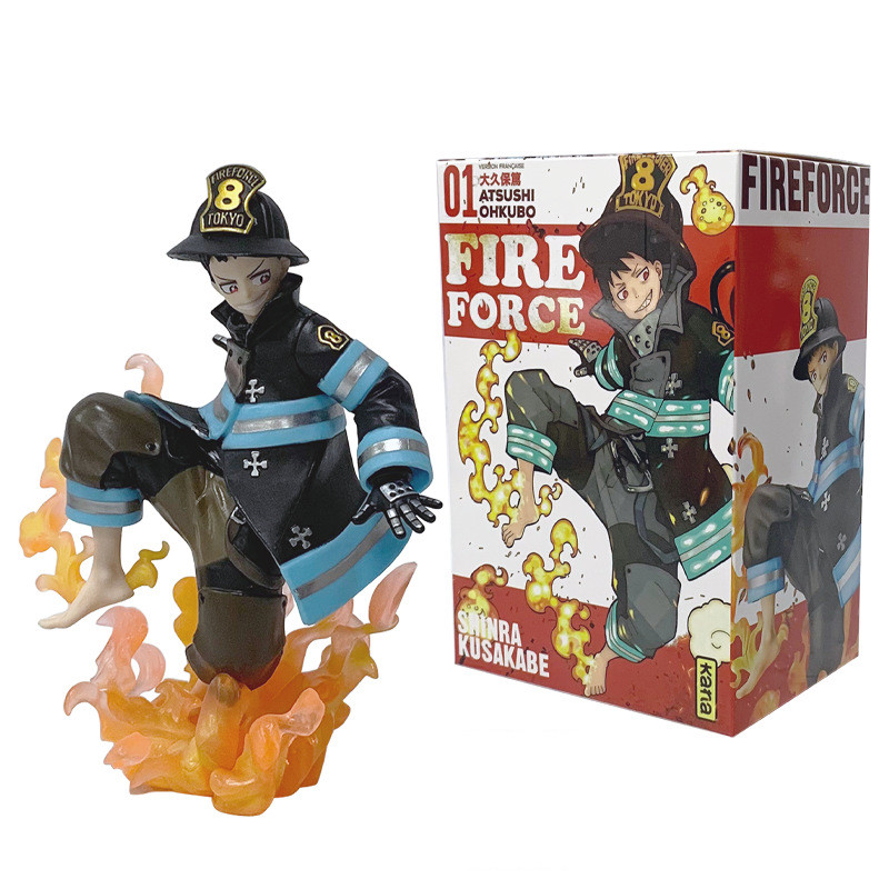 16 ซม.ญี่ปุ่น Fire Force อะนิเมะรูป Shinra Kakabe เปลวไฟพิเศษรูปปั้น PVC Action Figures คอลเลกชันตกแต่งตุ๊กตาของเล่น