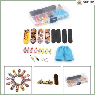 YAA Mini สเก็ตบอร์ด Handmade ชุดของเล่นสําหรับผู้ใหญ่ในร่ม Tabletop Finger Board Finger Skater DIY อุปกรณ์เสริมเด็ก F