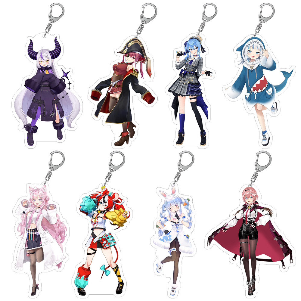 Vtuber hololive ตัวอักษร kiryu Coco มินาโตะ Aqua hakos baelz irys uro kronii ใช้พวงกุญแจอะคริลิค
