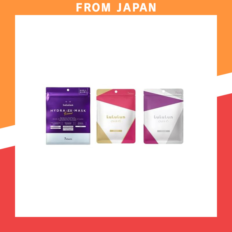 【3 sets】LuluLun Hydra EX Face Mask, Over 45 CLEAR, Over 45 MOIST