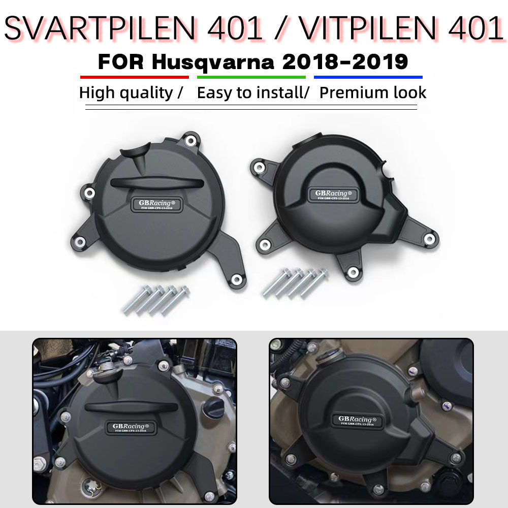 SVARTPILEN401 รถจักรยานยนต์ฝาครอบเครื่องยนต์สําหรับ Husqvarna SVARTPILEN 401 / VITPILEN 401 2018-201