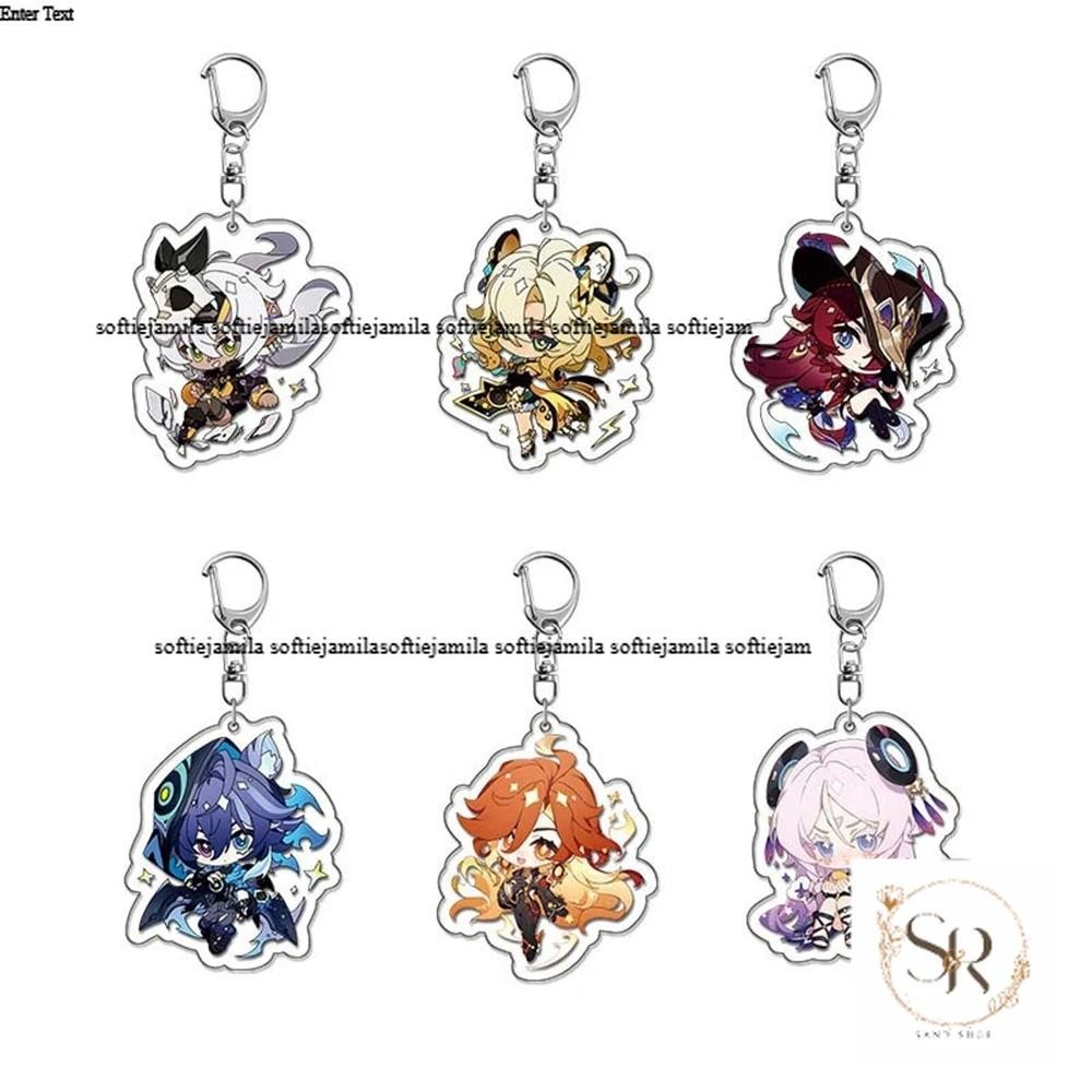 เกม Genshin Impact Iansan Xilonne Chasca Oriron Mavika Cintali คอสเพลย์ COSTUME อะคริลิคพวงกุญแจ