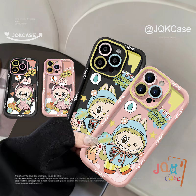 เคสไอโฟน เคสคู่ Labubu สำหรับ เคส IPhone 11 16 15 13 14 12 Pro Max 7 8 6S 14 6 7Plus Plus XS XR X Max SE2020เคสนิ่ม เคส