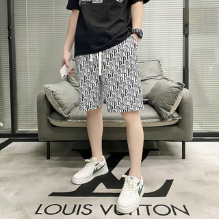 QC-DK8017 กางเกงขาสั้นแฟชั่นน่ารัก สามารถสวมใส่ได้ทั้งชายหญิง ลวดลายสมัยใหม่ใส่สบาย ผ้ายืดบางเบาไม่ร้อนแน่นอน