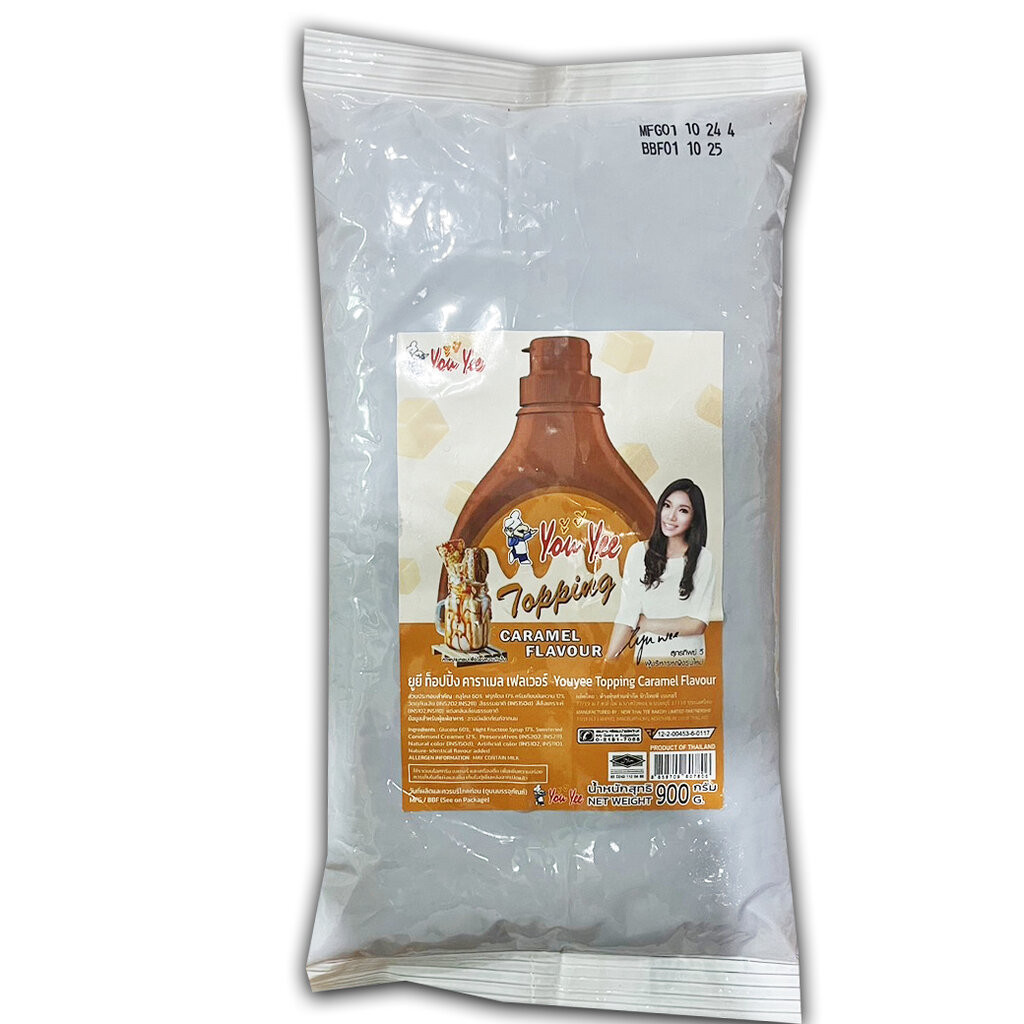 ยูยี ซันเดย์ ท็อปปิ้ง คาราเมล 900 g. You Yee Sundae Topping Caramel 900 g. (05-8772)