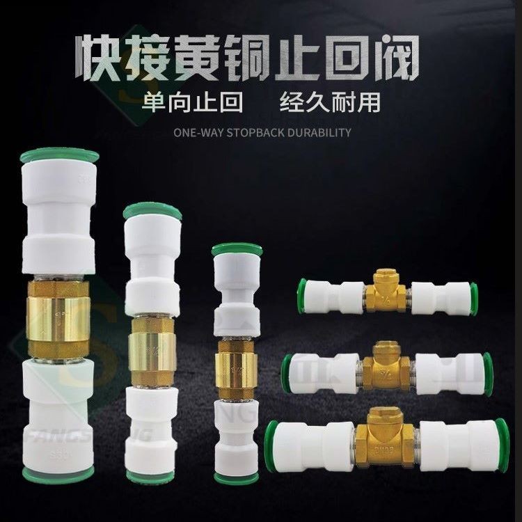 Ppr Quick Connect Check Valve PE Check Valve 20 Quick Plug 25 Quick Connector ไม่มี Hot Melt Check V