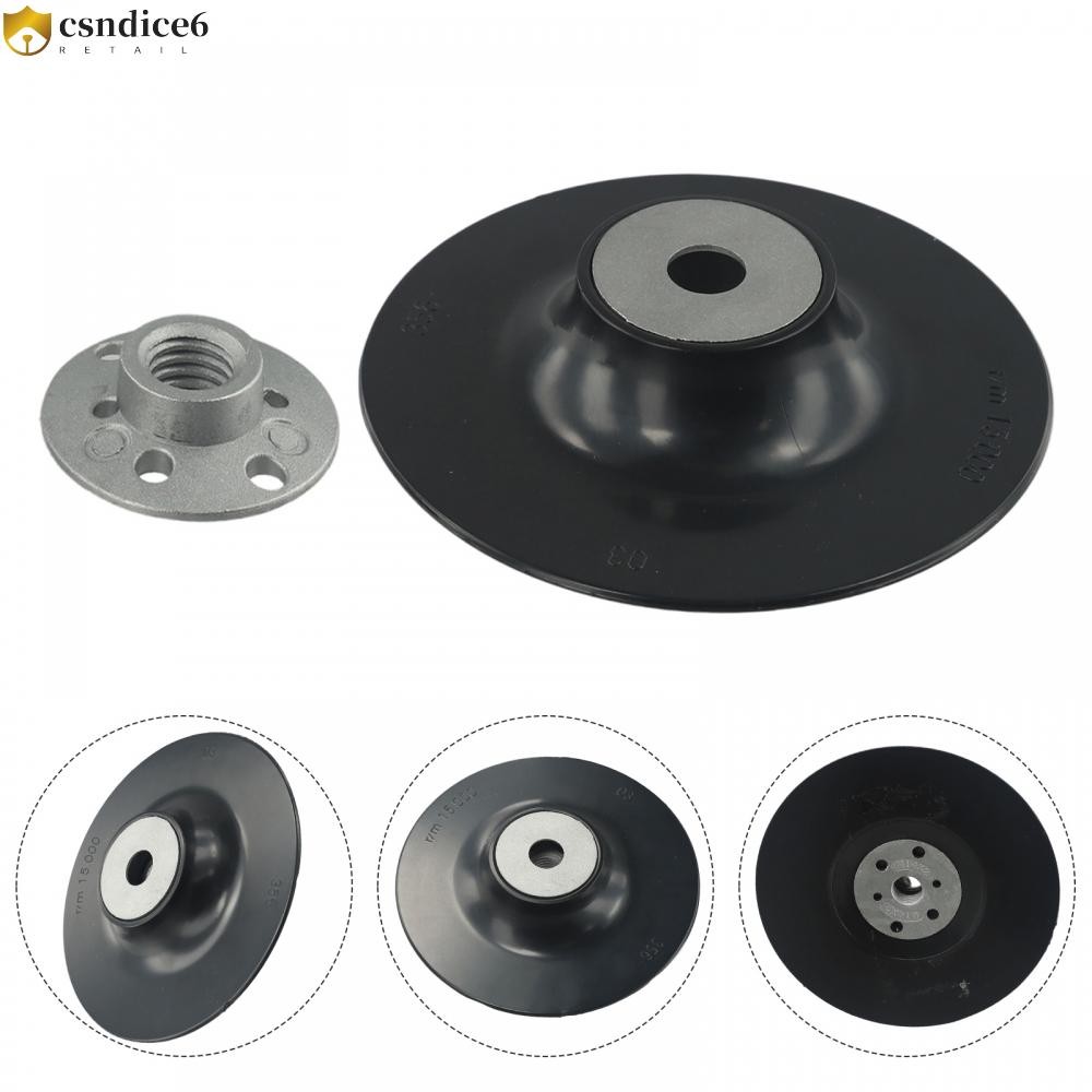 แผ่นรองหลังพร้อมน็อตล็อค 12200 RPM 5 นิ้วสําหรับเครื่องบดมุม M14 ด้ายขายร้อน