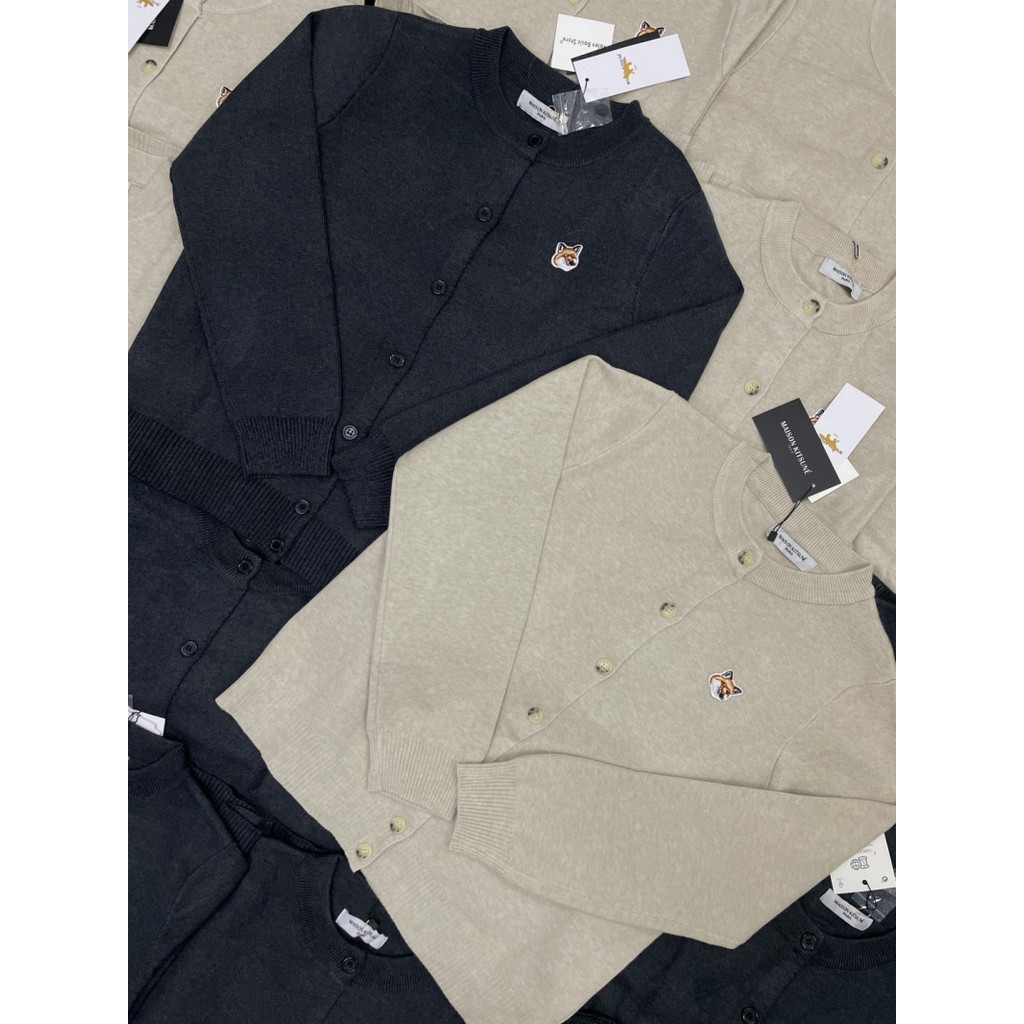 เสื้อคาร์ดิแกน MS FOX ดีเทลงานปักโลโก้น้อนสุนัขจิ้งจอก