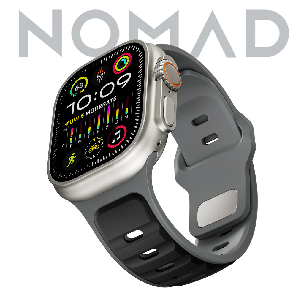 Nomad กีฬาซิลิโคนสําหรับ iWatch Series 11 46 มม.Ultra3/Ultra2 49 มม.สายคล้องคอซิลิโคนเหลวสําหรับ iWa