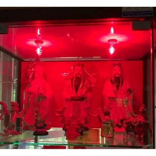 (1 ดวง) Zeazon หลอดจำปา LED คริสตัล ใส 1W 220V เกลียว E12 เลือกแสง หลอด ตี่จูเอี๊ยะ หลอด ศาลเจ้า