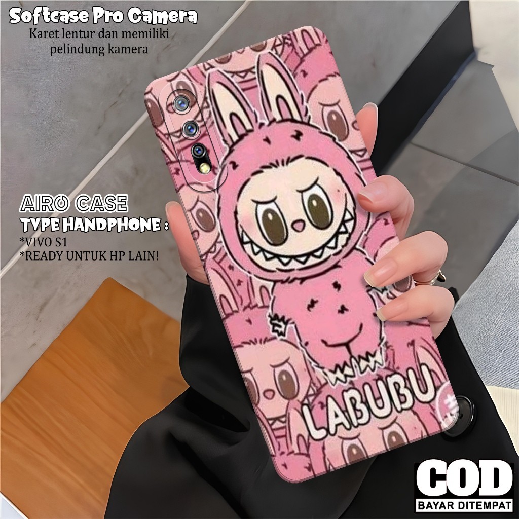 เคส HP ล่าสุด VIVO S1 - เคส VIVO S1 Softcase - เคสแฟชั่นการ์ตูน - เคส VIVO S1 - Pro Camera Softcase 