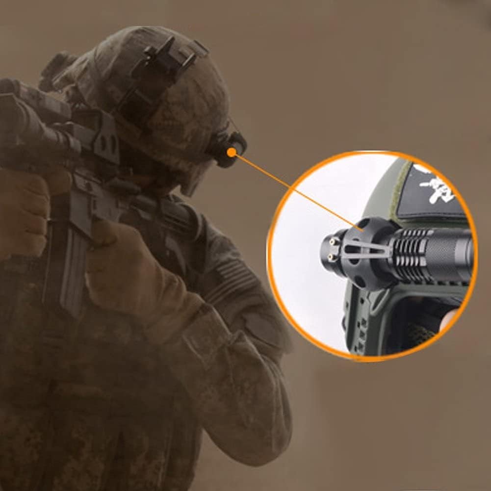 โห่ หมวกกันน็อคไฟฉายยึดคลิปสําหรับหมวกกันน็อคยุทธวิธีอย่างรวดเร็วยึดยึดอะแดปเตอร์60องศารางสากลหมวกกันน็อคอุปกรณ์เสริม - รูปที่ 4