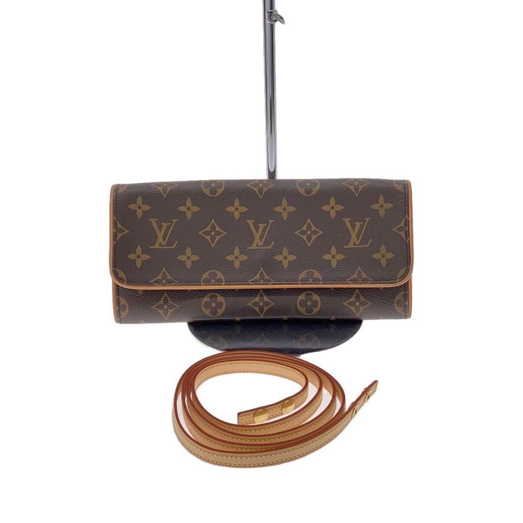 Louis Vuitton Shoulder Bag Pochette Twin PM_Monogram Canvas_BRW PVC BRW Direct from Japan Secondhand