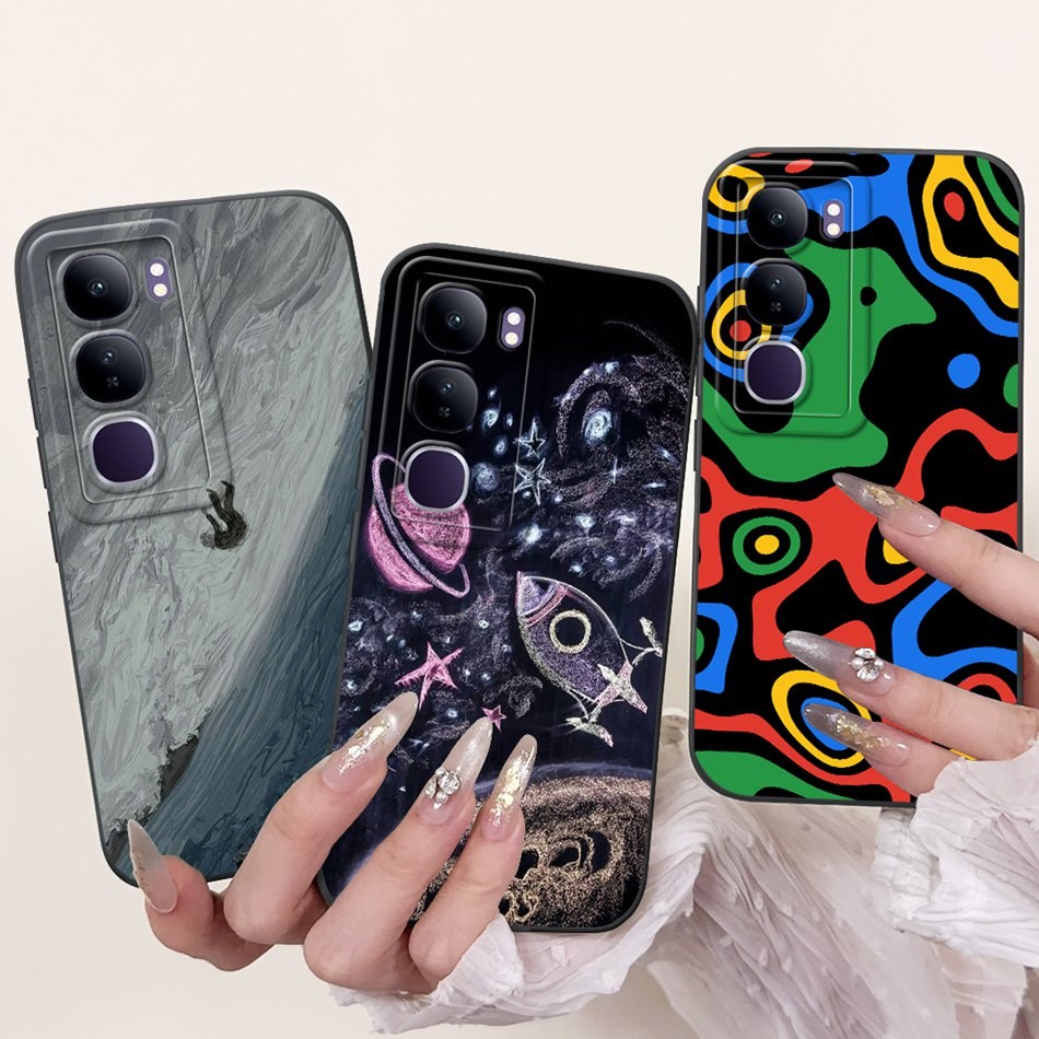 Vivo Y200 (5G) 2024 แฟชั่นเคสโทรศัพท์ลายพระอาทิตย์ตก Vivo Y200 5G เลนส์ซิลิโคนอ่อนนุ่มเคสป้องกัน