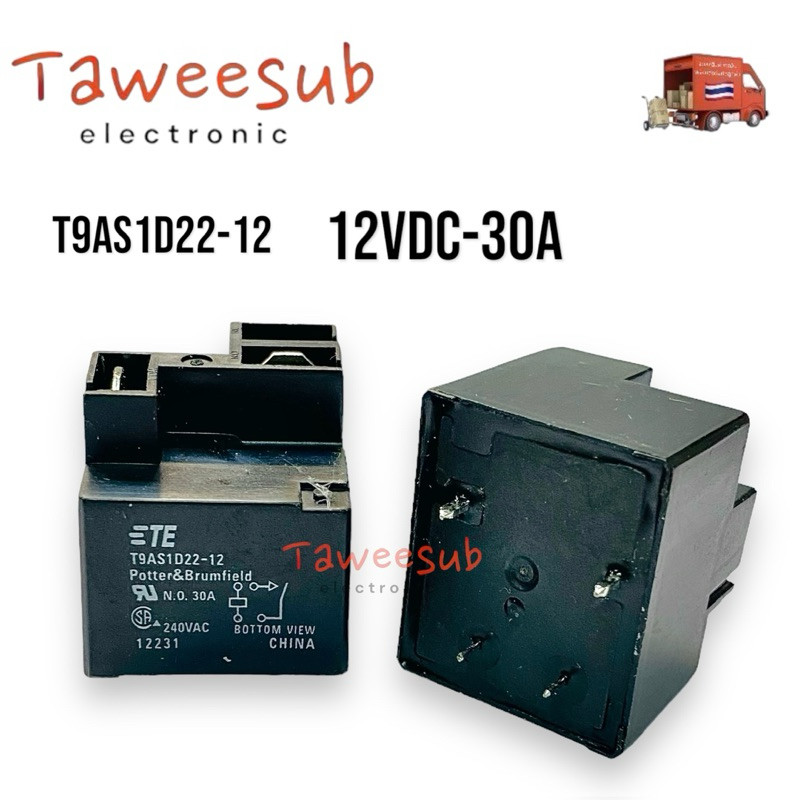 Relay รุ่นT9AS1D22-12-12VDC-30A 2ขาบน 4ขาลงปริ๊น มีของพร้อมส่ง🚚🇹🇭