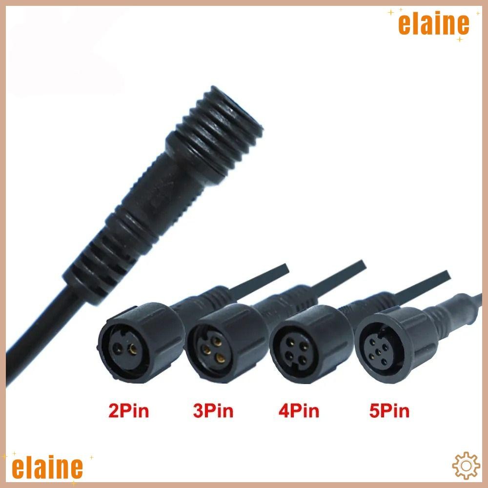 ELAINE2 ชายหญิง LED Connector, 20 ซม.2Pin 3Pin 4Pin 2Pin 3Pin 4Pin แจ็ค,ไฟ LED Connector IP67 สายสีด