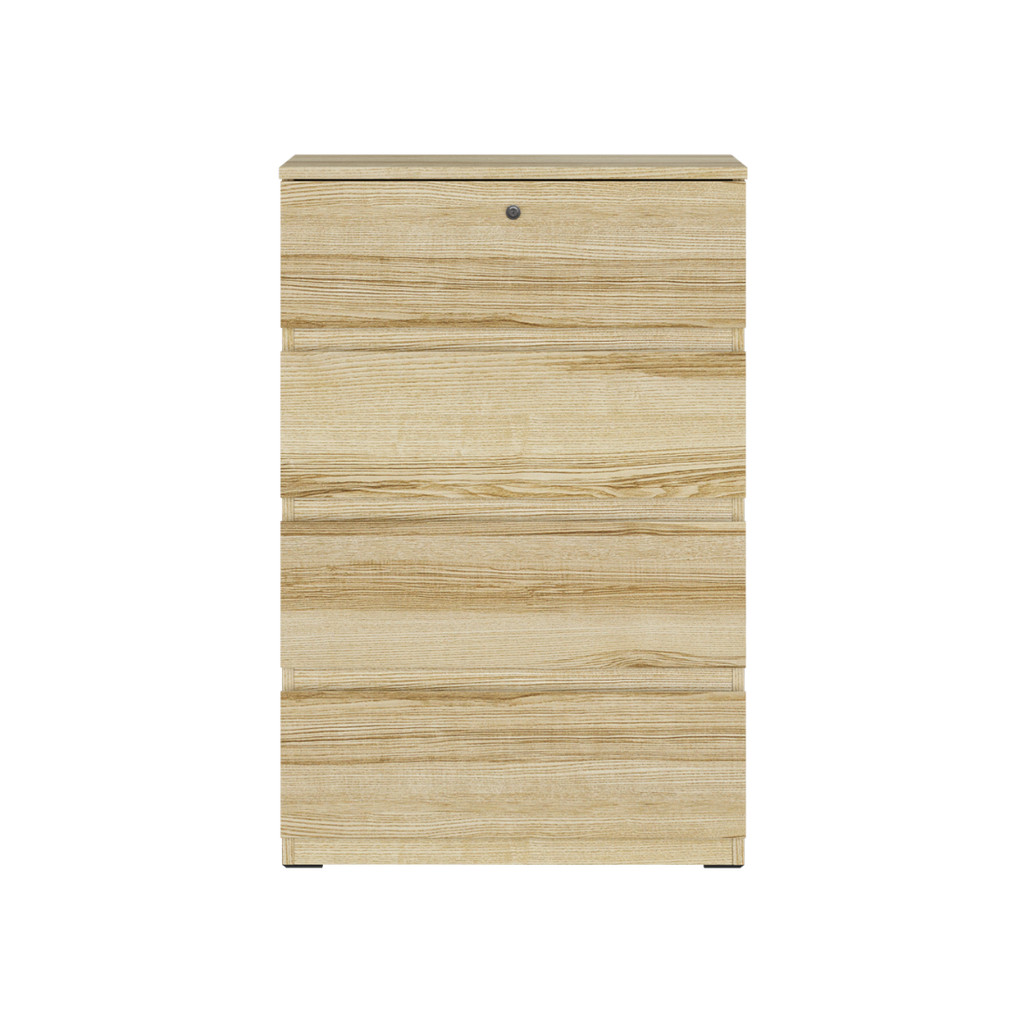 SB Design Square ตู้เตี้ยลิ้นชัก รุ่น  Poppy ขนาด 64 ซม. สีไม้อ่อน (64x39x89 ซม.)  แบรนด์ KONCEPT FU