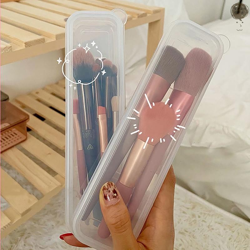 [กรัม] แปรงแต่งหน้าออแกไนเซอร์โปร่งใสพร้อมฝาปิดกล่องดินสอเขียนคิ้วแบบพกพาผู้หญิงที่เก็บเครื่องสําอางออแกไนเซอร์เครื่องมือแต่งหน้า ไทย