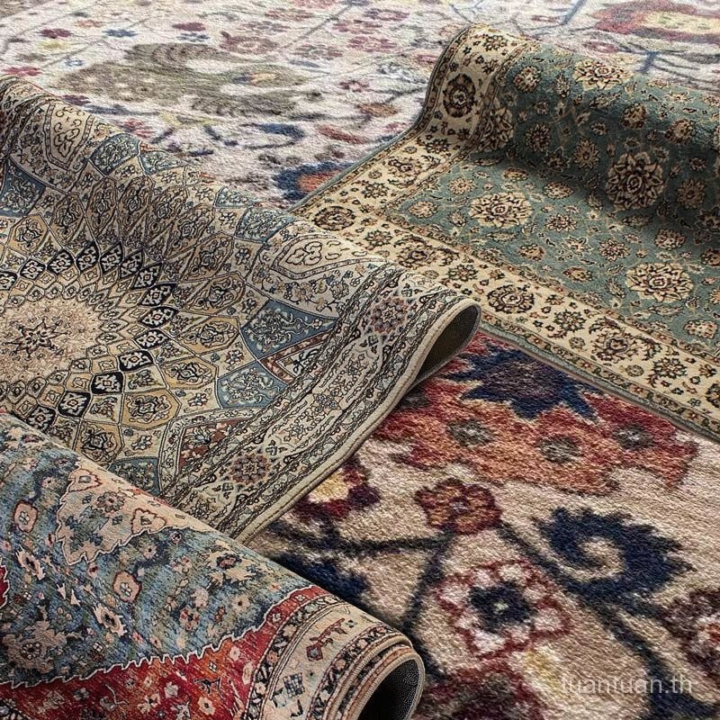 พรมพรมปูพื้นห้องนั่งเล่นพรมหนาพิเศษพรมปูพื้นสไตล์อเมริกันย้อนยุคห้องนอนห้องคิดถึงพื้นที่ขนาดใหญ่ - รูปที่ 3