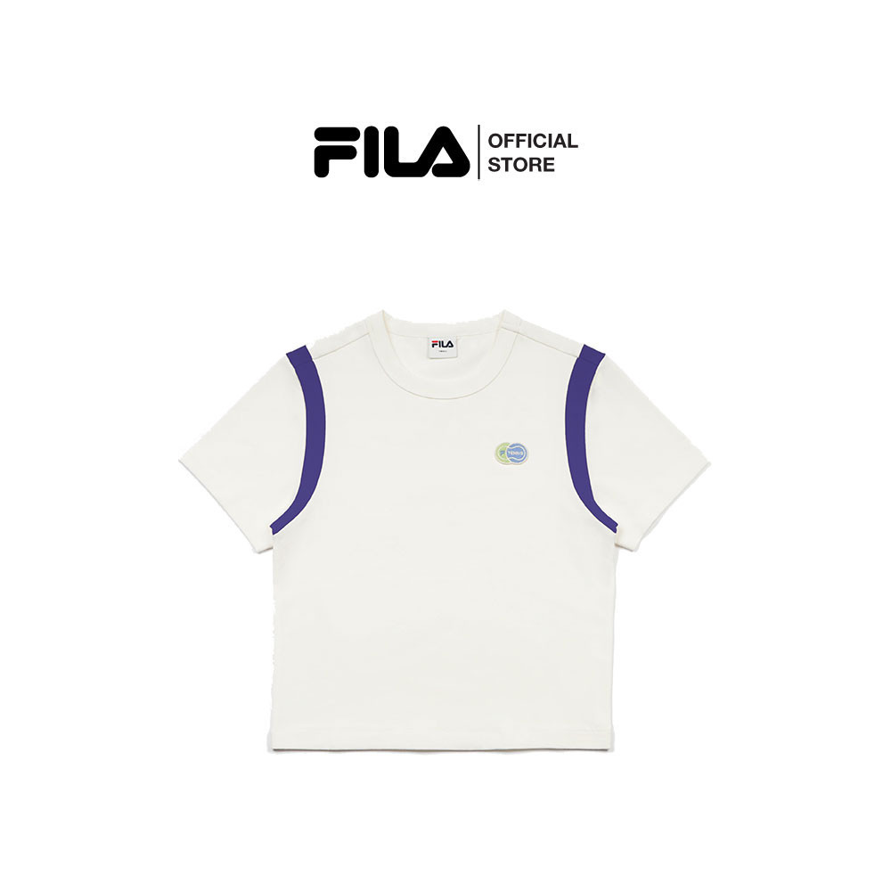 FILA เสื้อยืดผู้หญิง TENNIS CLUB รุ่น FW2TSG48091F - OFF WHITE
