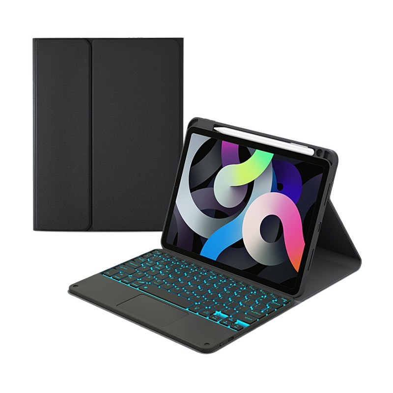 สําหรับ Huawei MatePad 12X Air 12 2024 คีย์บอร์ด Bluetooth Backlit แผ่นรองเมาส์ในตัวพร้อมการป้องกันเต็มรูปแบบกันกระแทก Folio Flip Stand Case Cover