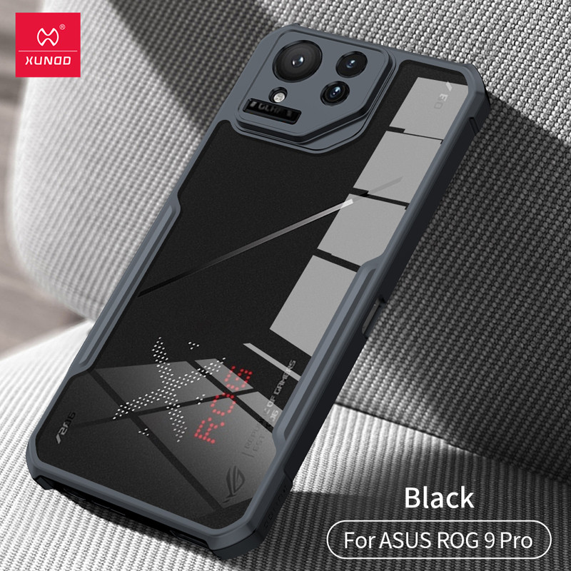 สําหรับ ASUS ROG โทรศัพท์ 9, 9 Pro กรณี XUNDD Dropproof ถุงลมนิรภัย TPU PC โปร่งใสเลนส์ฝาครอบโทรศัพท์