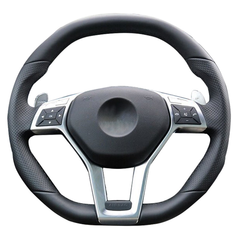 ที่กําหนดเองพวงมาลัยรถสําหรับ Mercedes Benz AMG C63 W204 AMG CLA 45 C117 CLS 63 AMG C218 CLS 63 AMG 