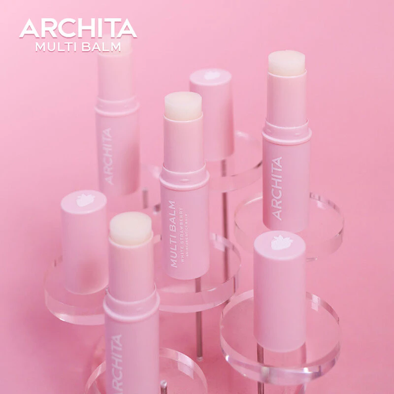 ARCHITA White Strawberry Skincare Stick Balm 7g อาชิตา สกินแคร์สติ๊ก. thumbnail 5