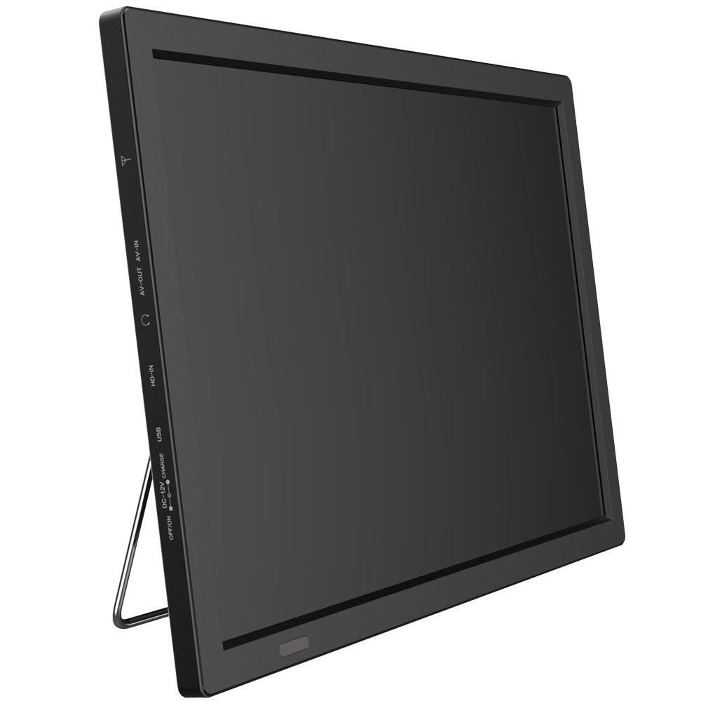 D16 15.4 นิ้ว WIFI สมาร์ททีวีชาร์จแบบพกพา Mini Digital TV รองรับ DVB-T2 Digital Tv