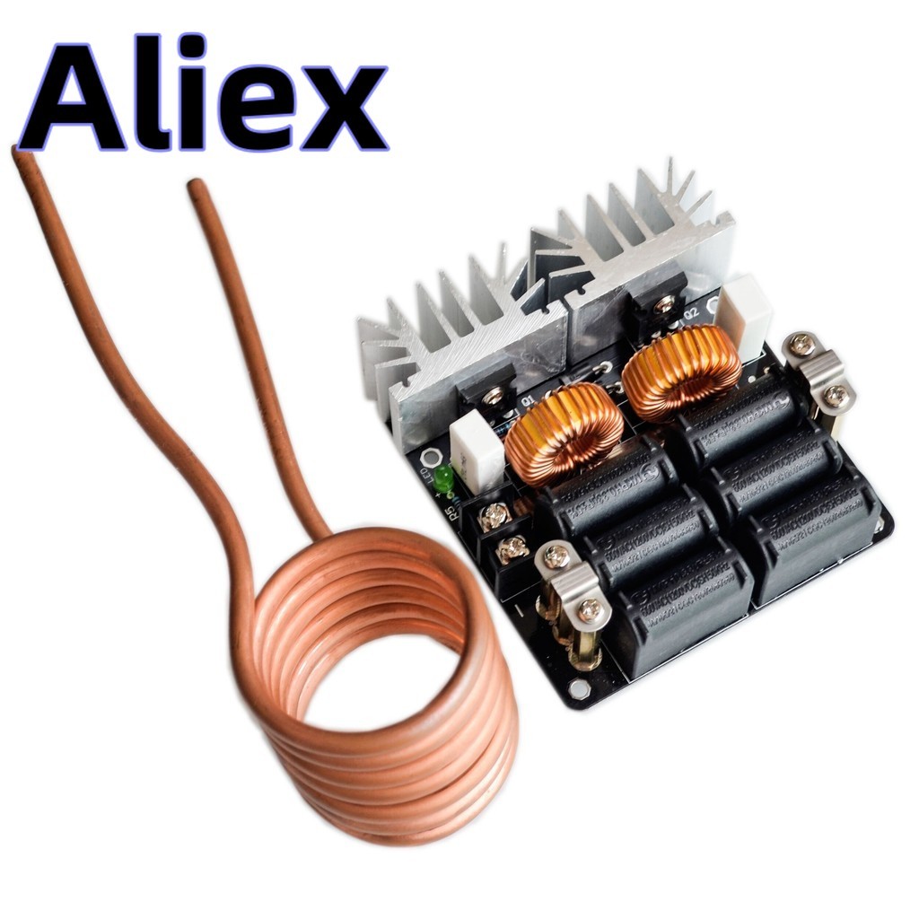 ต่ํา ZVS 12-48V 20A 1000W แรงดันไฟฟ้าต่ํา Induction เครื่องทําความร้อนความถี่สูง Induction เครื่องทําความร้อนโมดูล