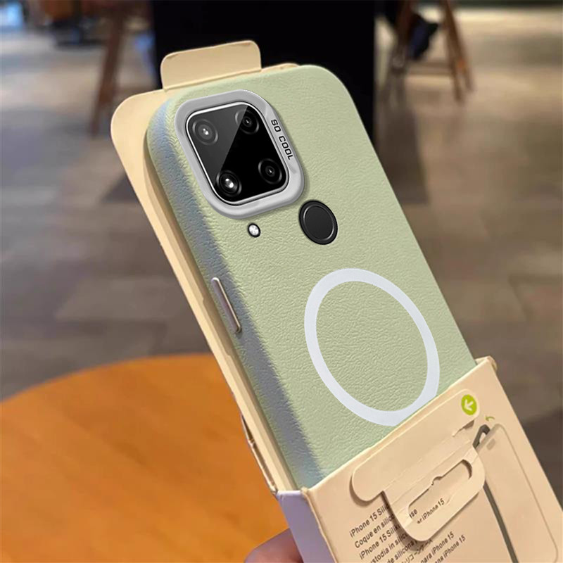 FOR เคส Case สำหรับ realme C15 โทรศัพท์ปลอก softcase TPU ป้องกันกันกระแทกปกการออกแบบใหม่ความงาม plica ไร้สายแม่เหล็กที่น่าสนใจ spbswx01
